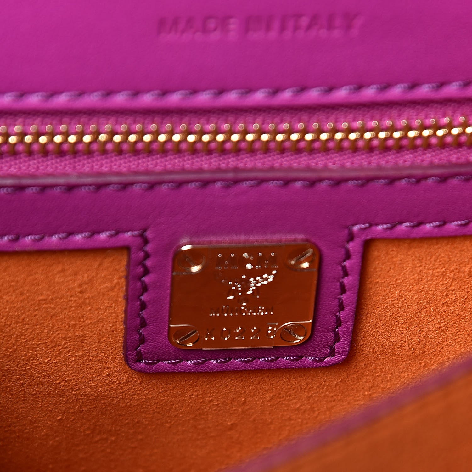 MCM Calfskin Patricia Small Crossbody Bag Viva Lila 7 of 10