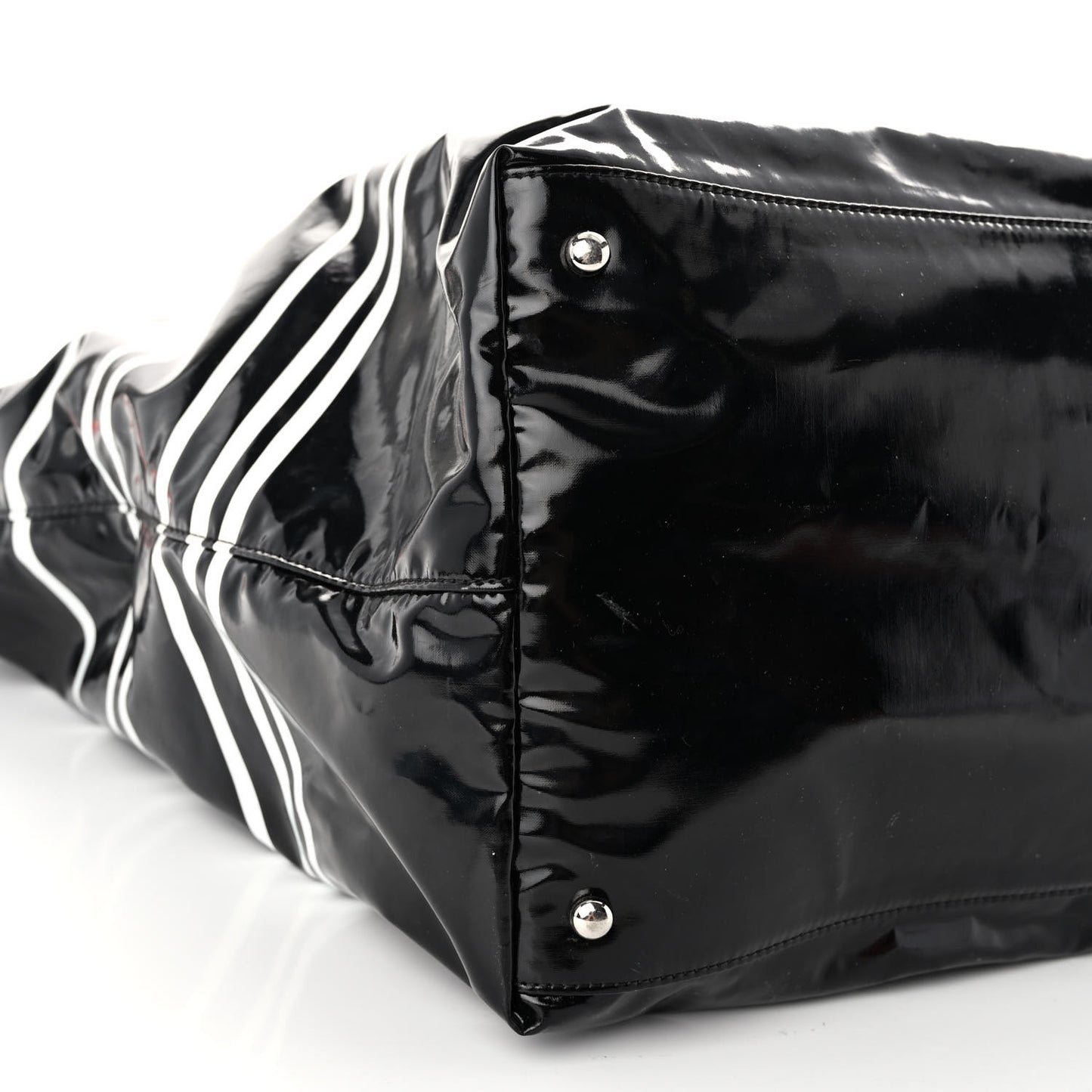 Vinyl Large La Pausa Bay Shopping Bag Black