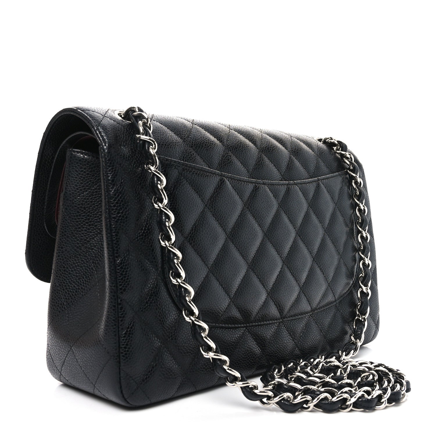 Chanel Caviar Quilted Jumbo Double Flap Black 3 of 10
