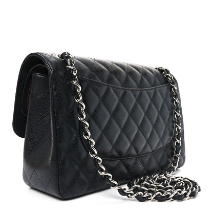 Chanel Caviar Quilted Jumbo Double Flap Black 3 of 10