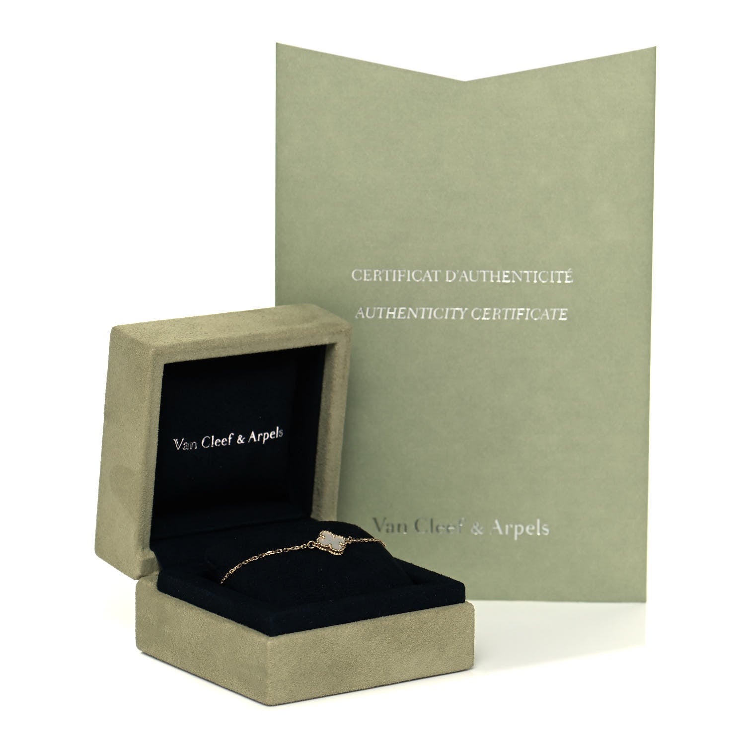 Van Cleef & Arpels 18K Yellow Gold Mother of Pearl Sweet Alhambra Bracelet 5 of 5