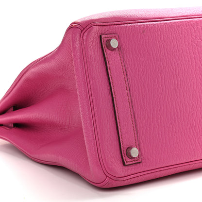 Hermes Chevre de Coromandel HAC Birkin 32 Fuchsia 7 of 9