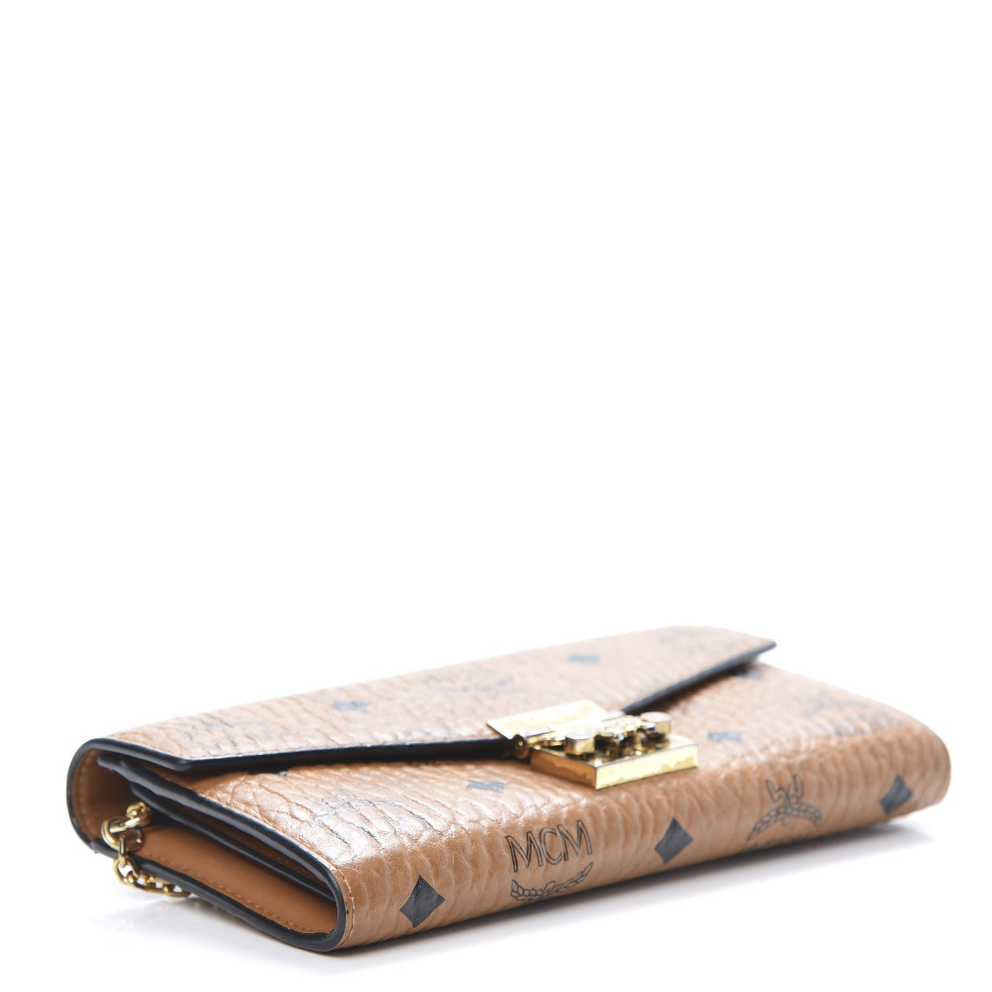 Visetos Large Patricia Wallet On Chain Cognac