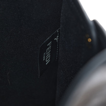 Fendi Glazed Fabric Vitello Century FF 1974 Stamp Patch Mini Peekaboo Defender Cover Mogano Panna Black 7 of 9