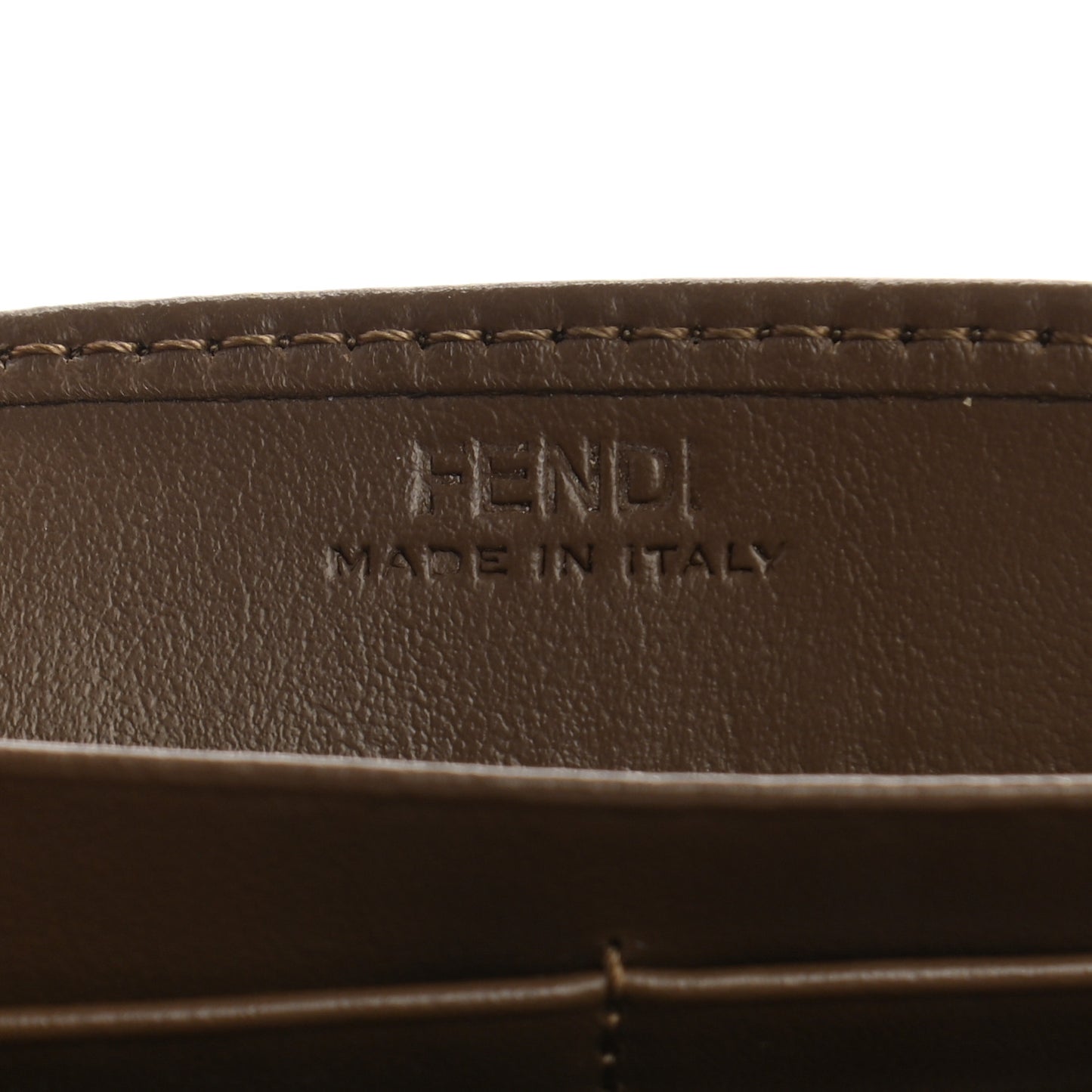 Vitello Soft F is Fendi Bi-Color FF 1974 Embossed Continental Envelope Wallet Maya Black