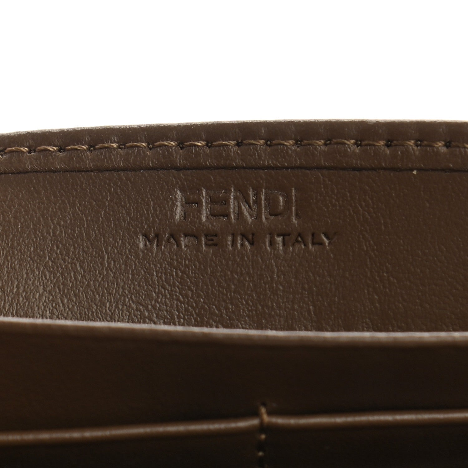 Fendi Vitello Soft F is Fendi Bi-Color FF 1974 Embossed Continental Envelope Wallet Maya Black 5 of 8