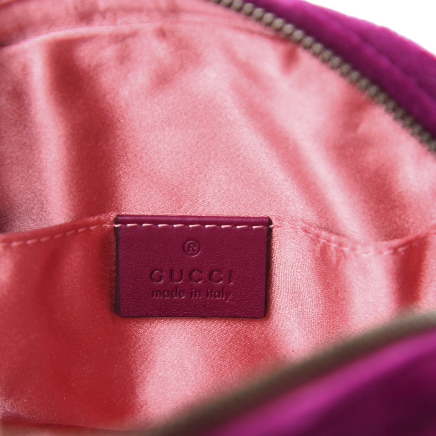Velvet Matelasse GG Marmont Belt Bag 85 34 Fuchsia Violet Cyclamen
