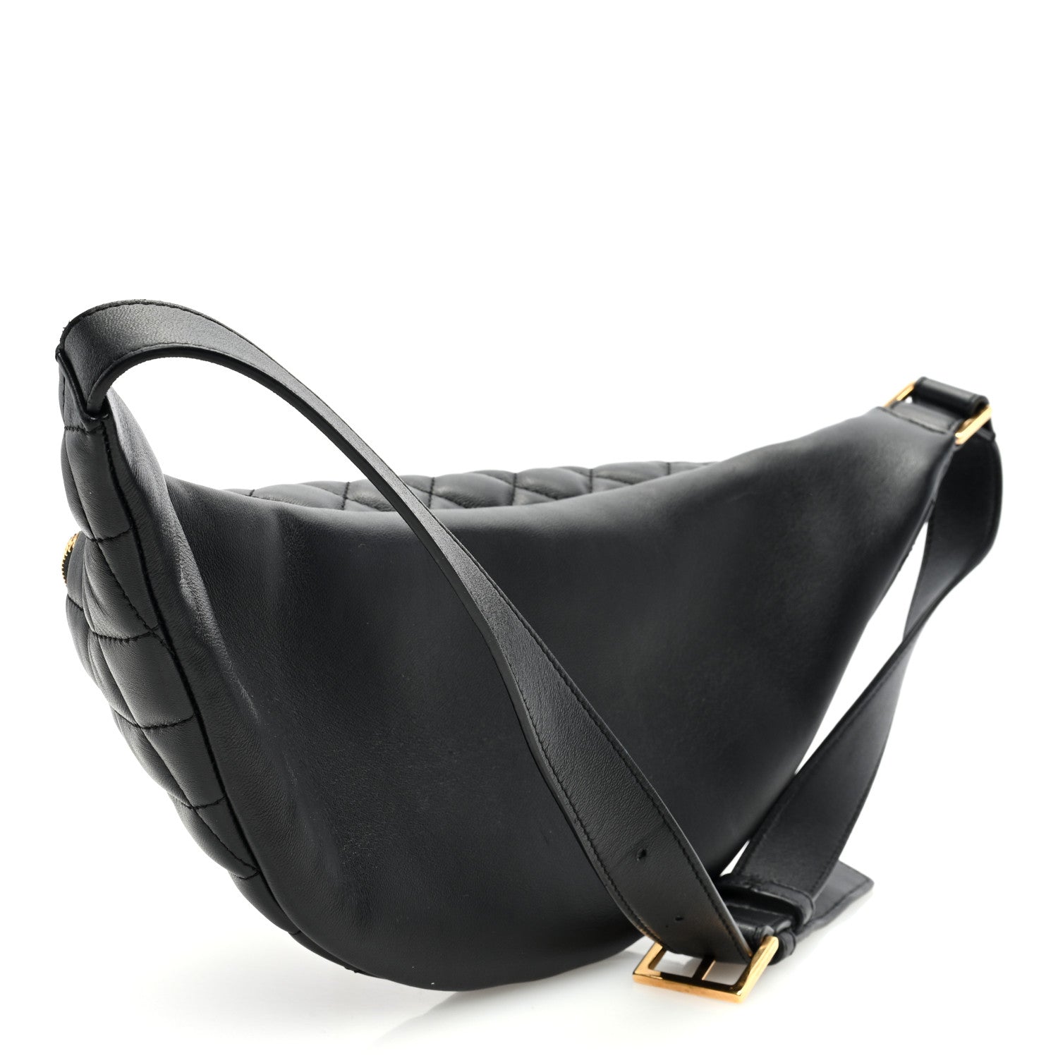 Versace Nappa Quilted Medusa Belt Bag Black 3 of 9