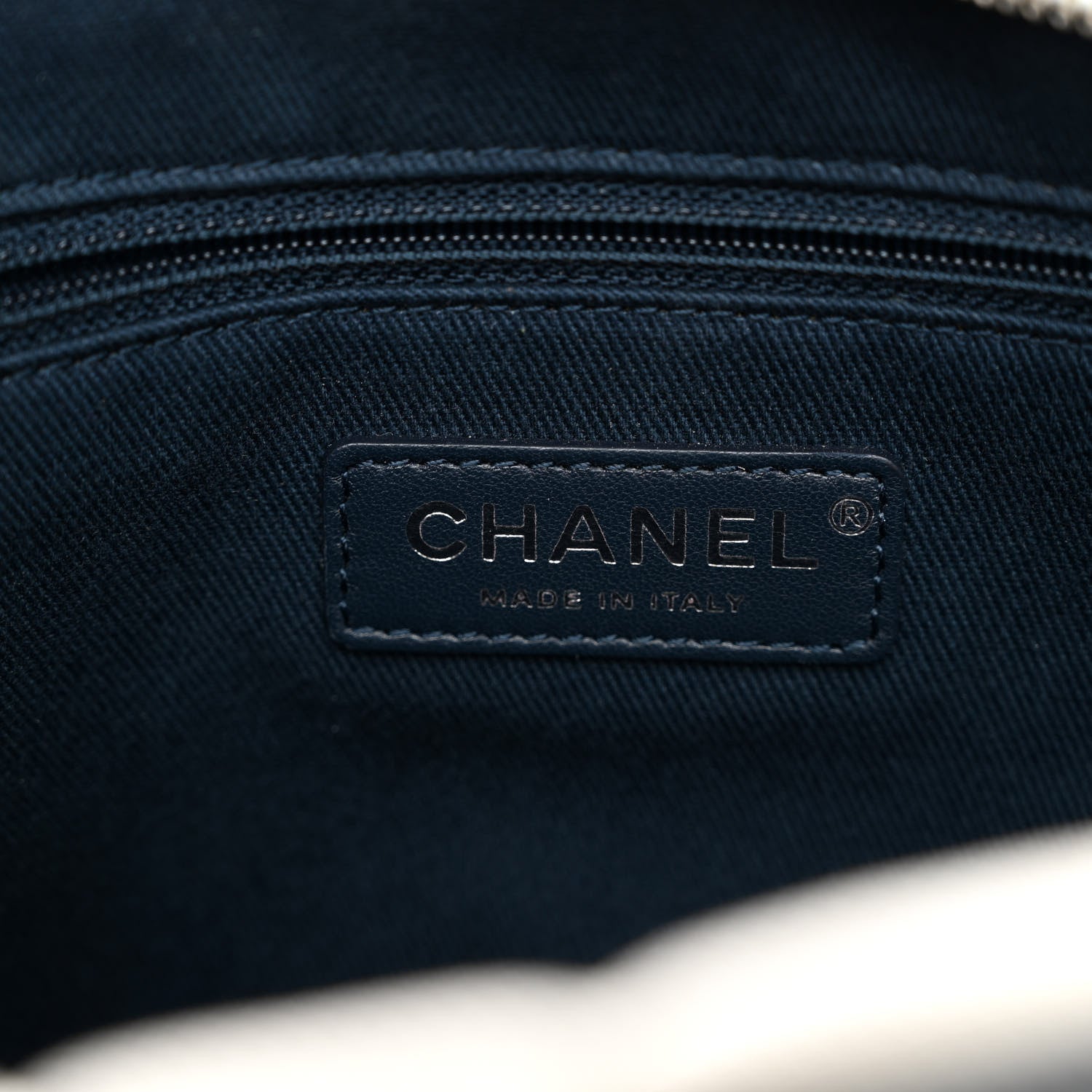Chanel Nylon Rubber Messenger White Blue 6 of 11