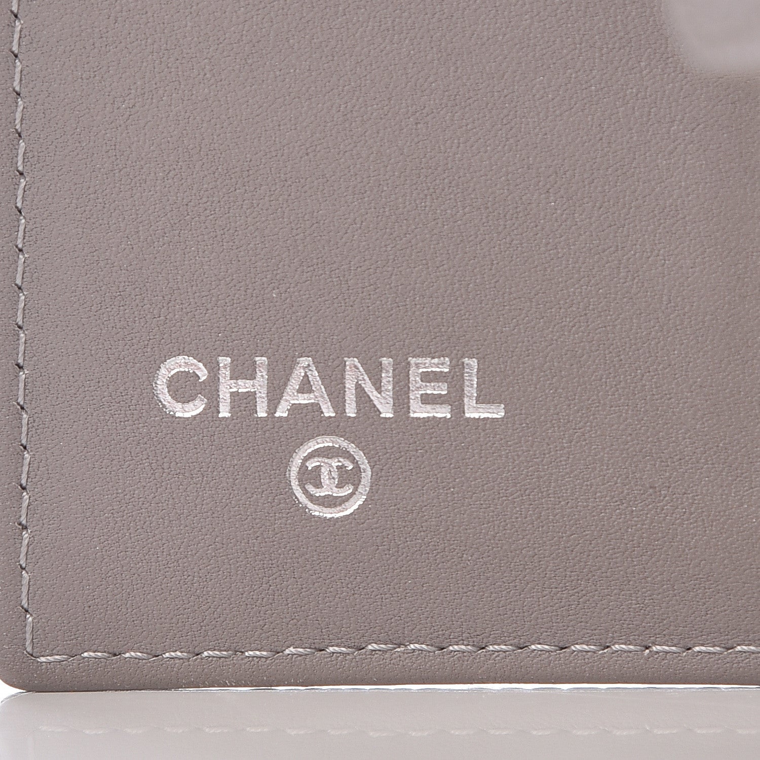 Chanel Caviar Timeless CC Compact French Wallet Light Grey 7 of 9