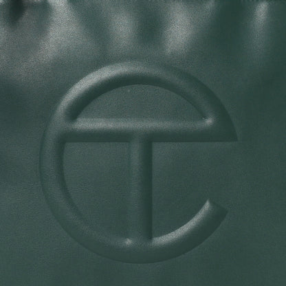 Telfar Vegan Leather Medium Shopping Bag Dark Olive 7 of 9