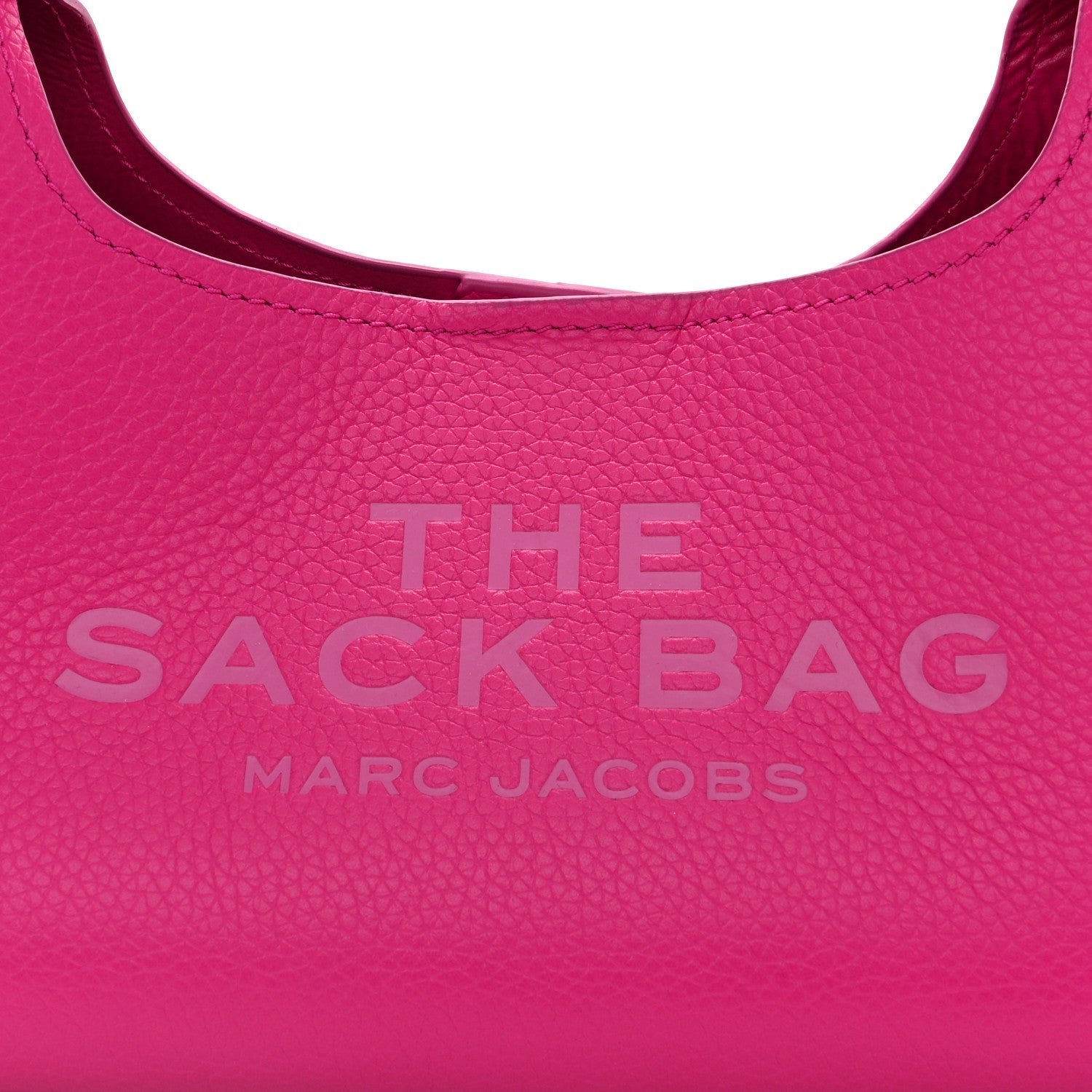 Marc Jacobs Grained Calfskin Mini The Sack Bag Hot Pink 8 of 10