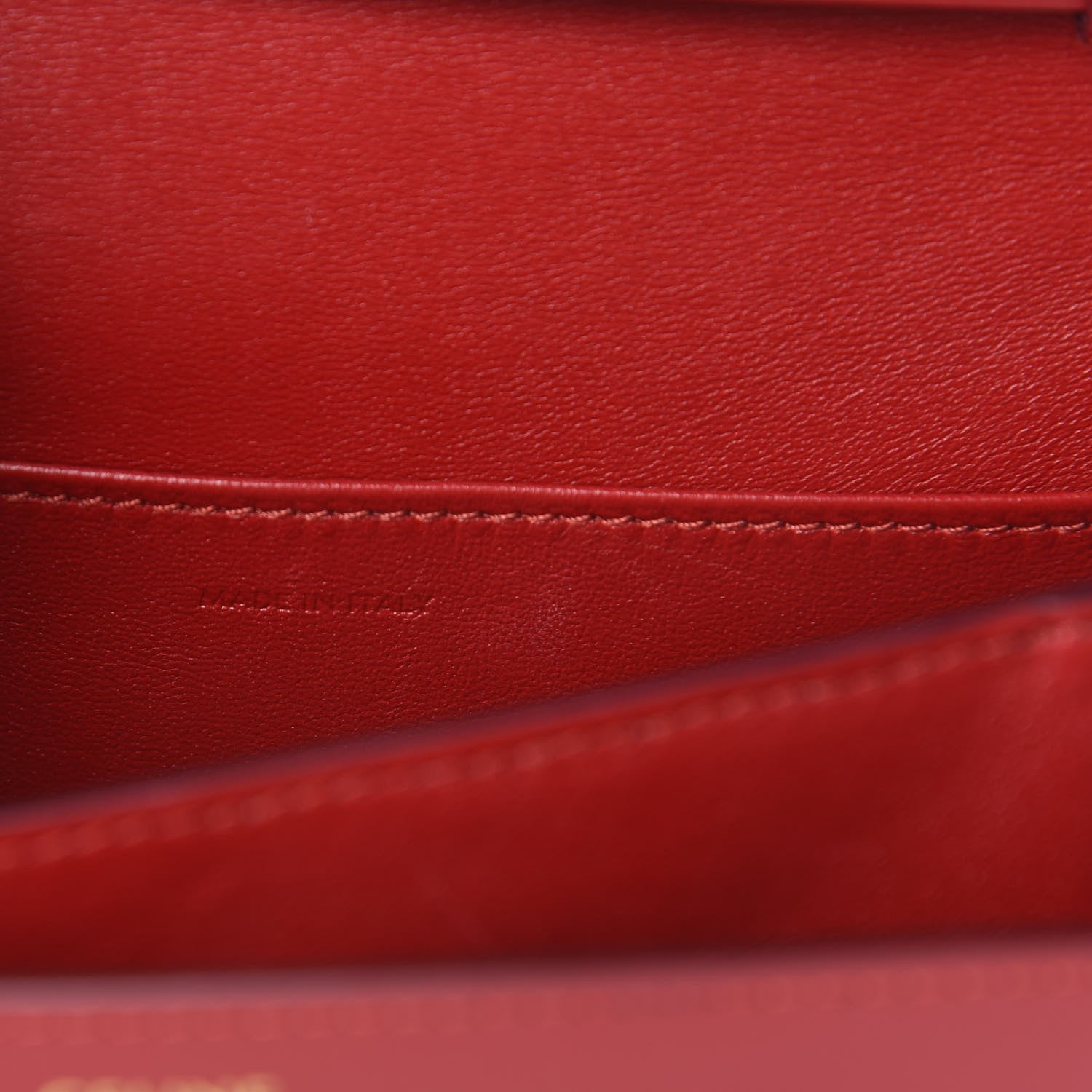 Celine Box Calfskin Teen Classic Box Flap Bag Red 7 of 17