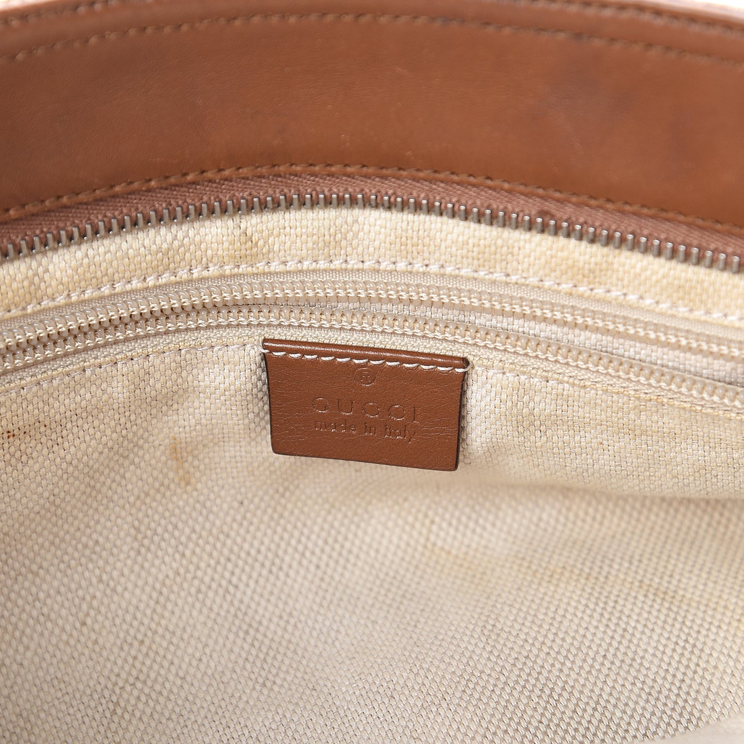 Monogram Large Flat Messenger Bag Brown