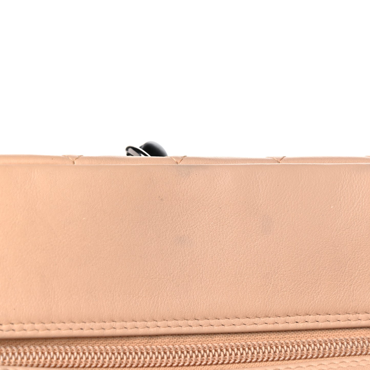 Calfskin Quilted Large Cambon Multipocket Reporter Beige Black
