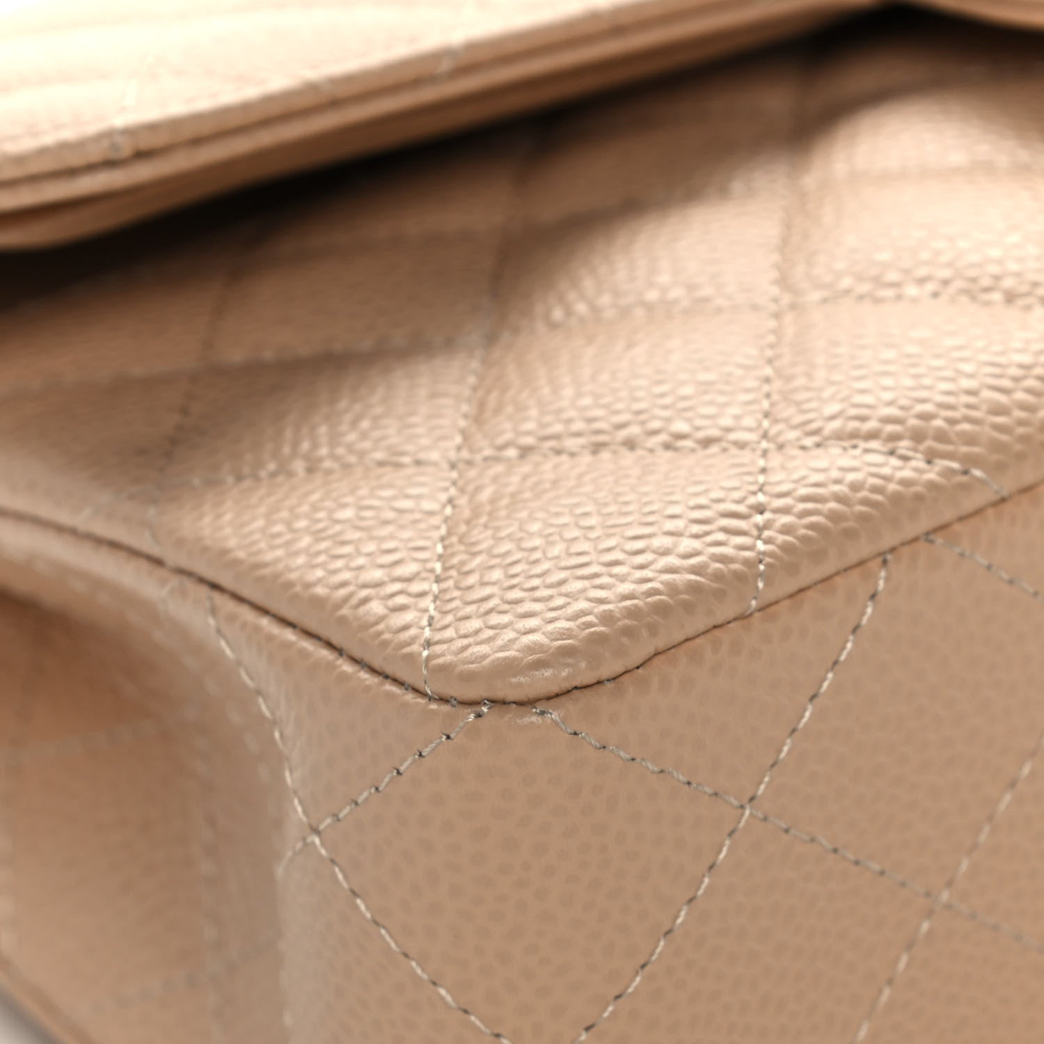 Chanel Caviar Quilted Small Double Flap Beige 9 of 12