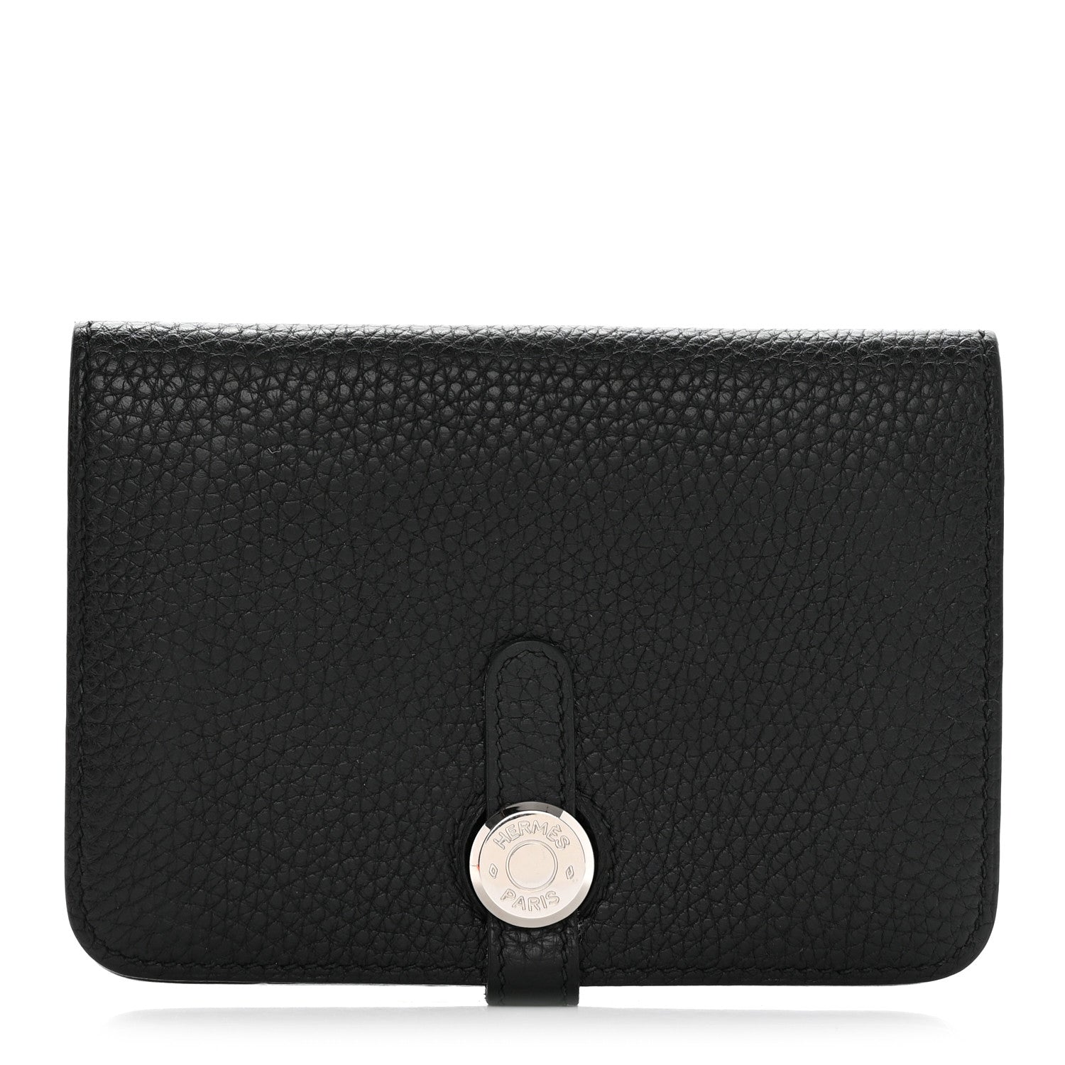 Hermes Togo Dogon Compact Wallet Black 1 of 9