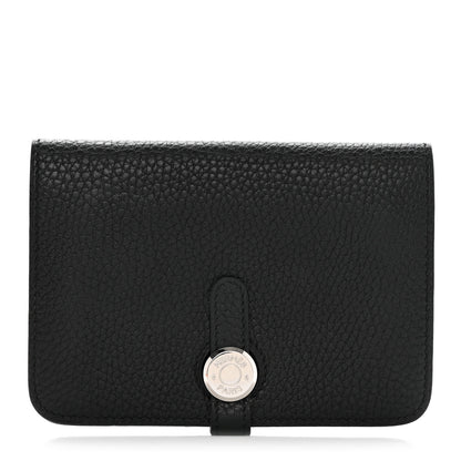 Hermes Togo Dogon Compact Wallet Black 1 of 9