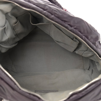 Chanel Nylon Quilted Tweed Stitch Bubble Camera Case Purple 5 of 12