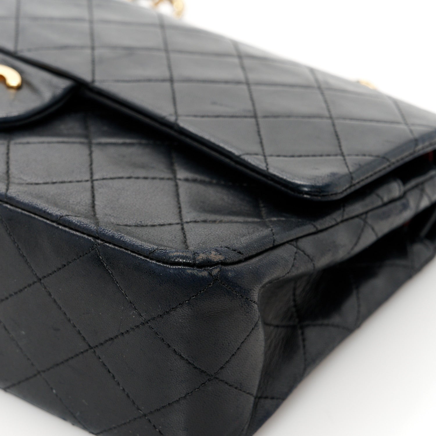 Chanel Lambskin Quilted Small Double Flap Black 13 of 14