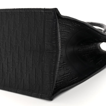 Christian Dior Oblique Calfskin Embossed Large Book Tote Black 9 of 9