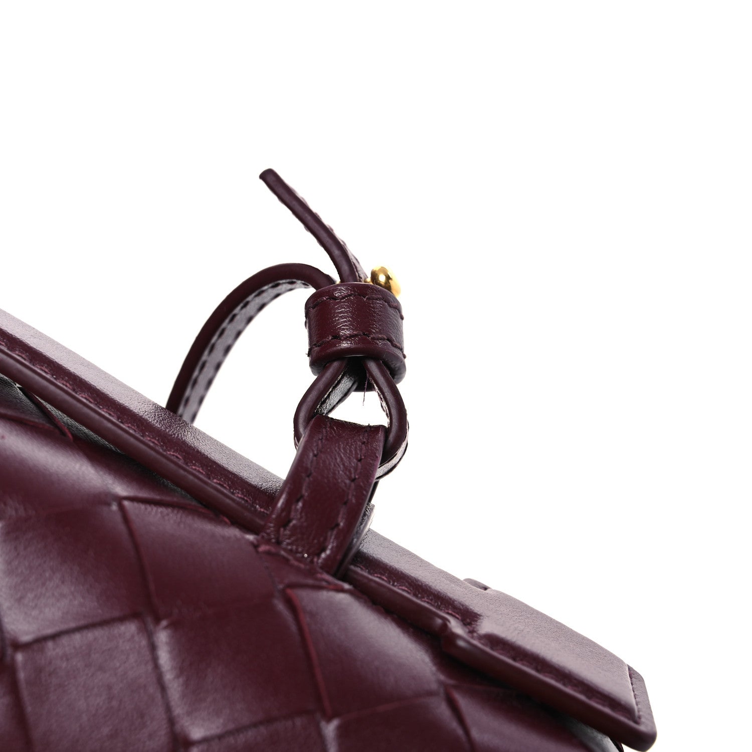 Bottega Veneta Calfskin Intrecciato Bang Bang Vanity Case Mahogany 12 of 12