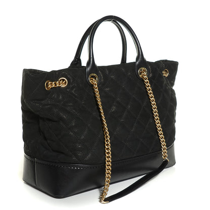 Chanel Iridescent Grained Calfskin Large Tote Black 3 of 7