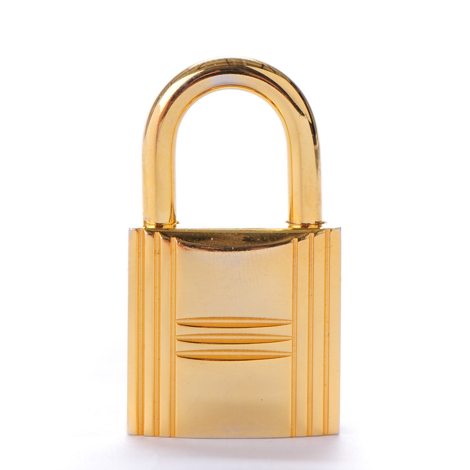 Hermes Gold Plated HAC 40 Cadena Lock and Key Set 148498