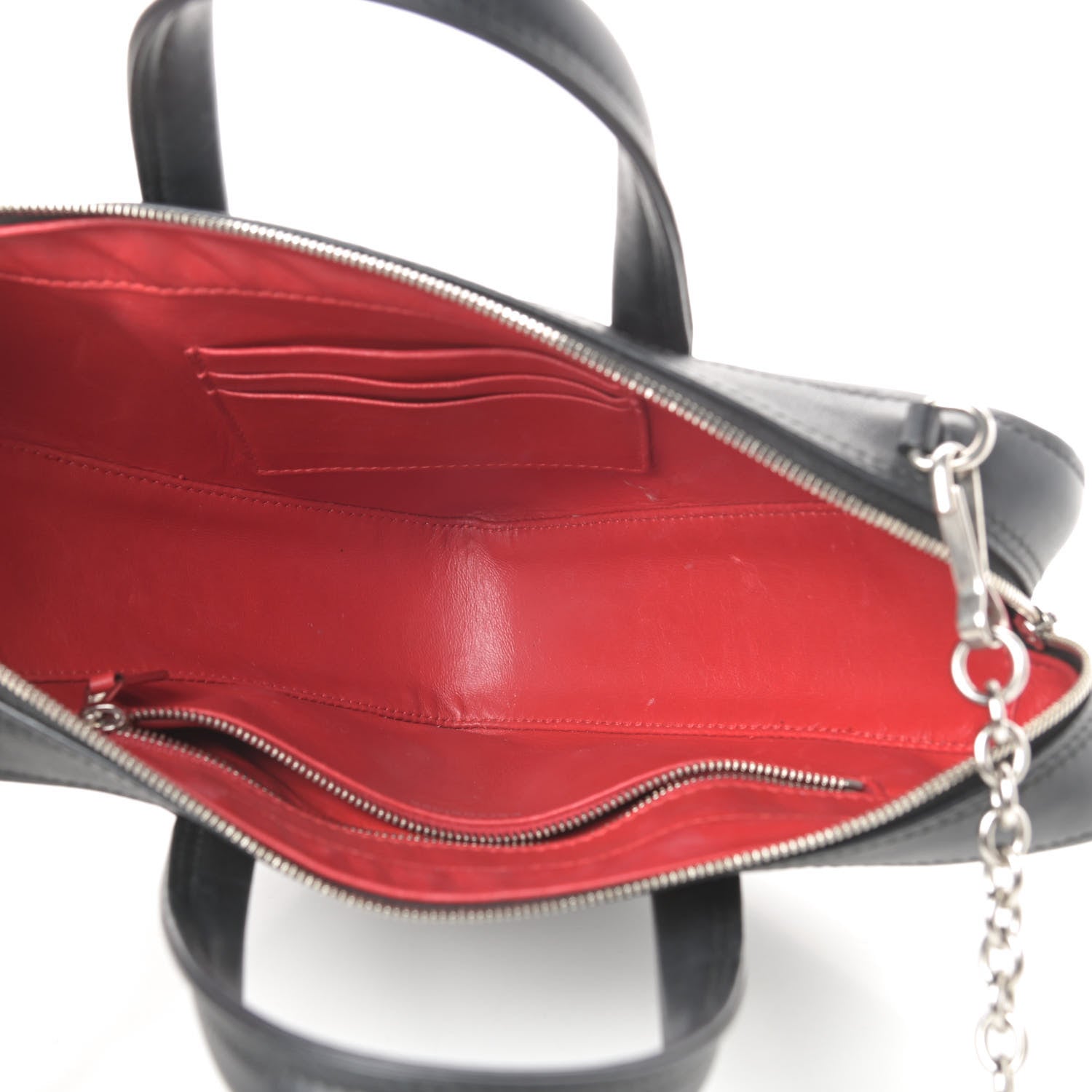 Balenciaga Calfskin XS Triangle Chain Duffle Black 5 of 14