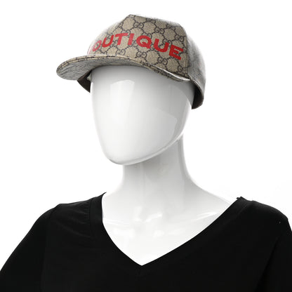 Gucci GG Supreme Monogram Boutique Print Baseball Hat M Beige 2 of 10