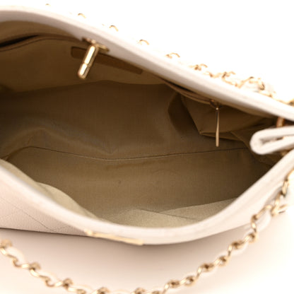 Chanel Caviar Quilted City Walk Hobo White 5 of 14