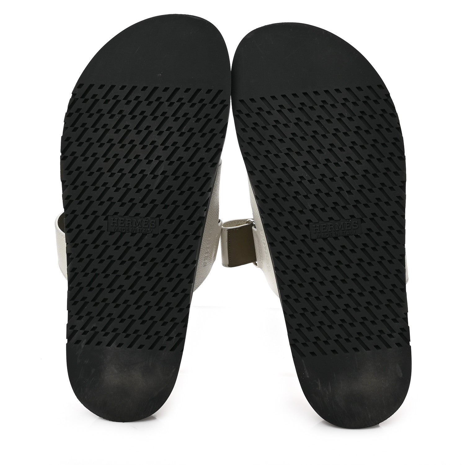 Hermes Epsom Mens Chypre Sandals 43 Beige Glaise Vert Toundra 5 of 8