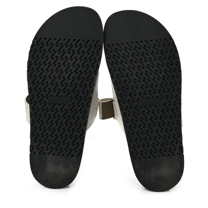 Hermes Epsom Mens Chypre Sandals 43 Beige Glaise Vert Toundra 5 of 8
