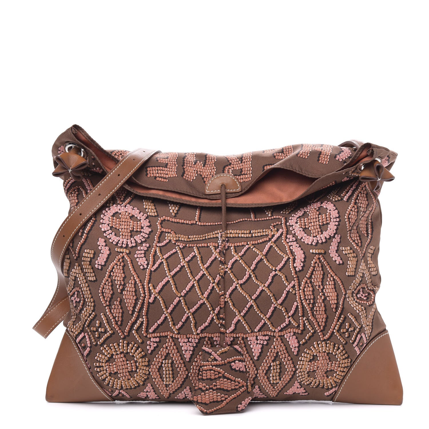 Hermes Silk Barenia Kelly En Perles Silky City 33 Bag Fauve Terre 1 of 9