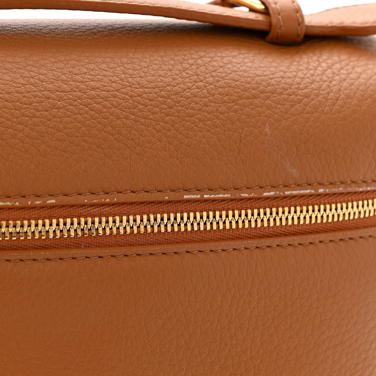 Loro Piana Grained Calfskin L23.5 Extra Pocket Backpack Warm Tan 12 of 13