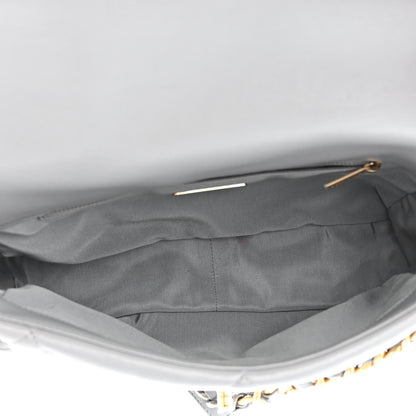 Chanel Lambskin Quilted Large Chanel 19 Flap Grey 5 of 12