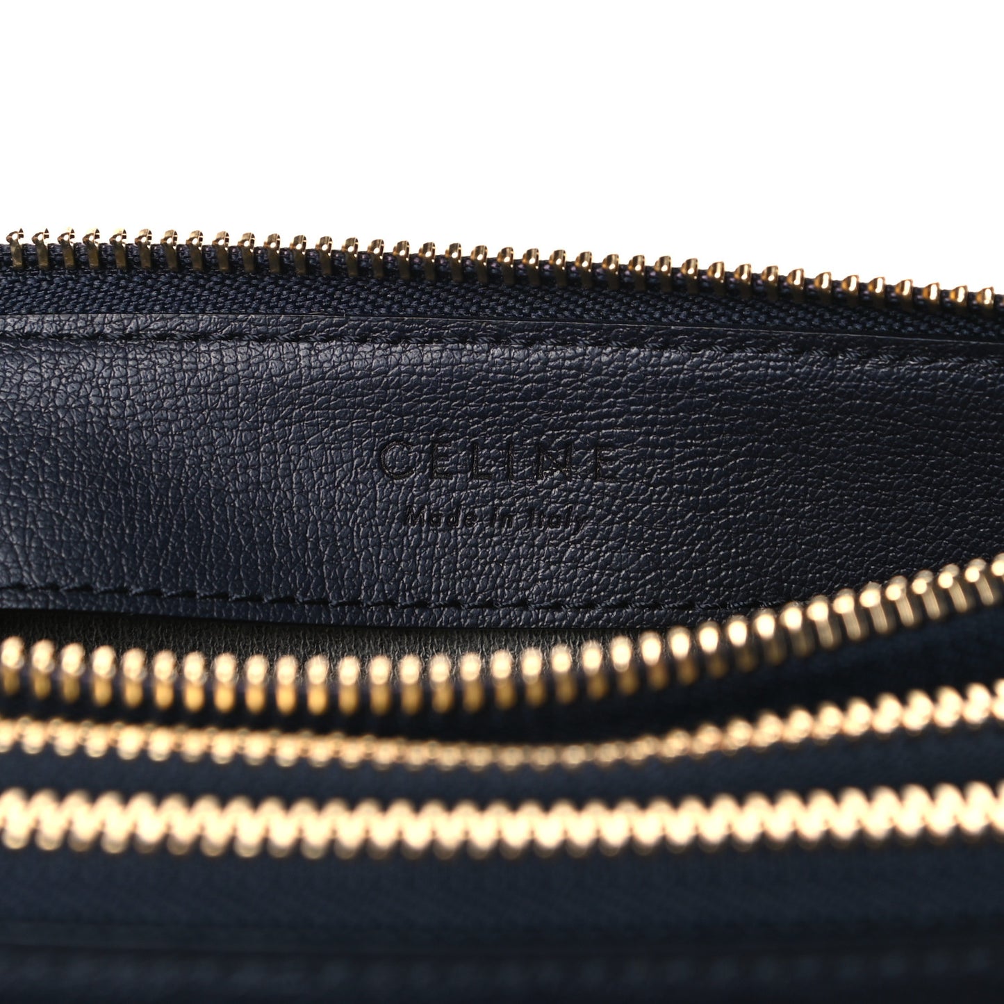 Lambskin Large Trio Crossbody Bag Navy Blue