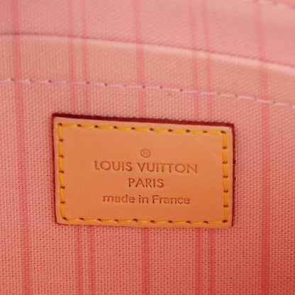 Louis Vuitton Damier Azur Neverfull MM GM Pochette Rose Ballerine 6 of 7