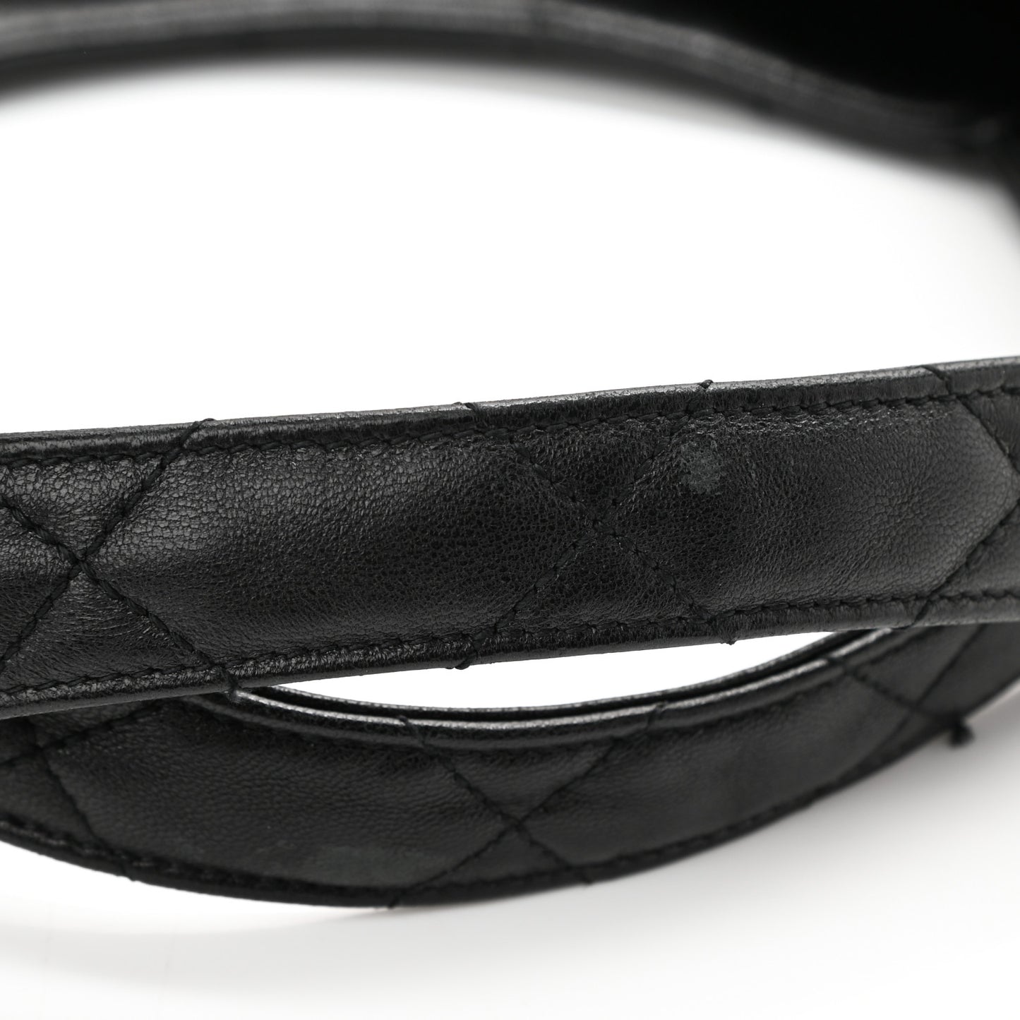 Lambskin Quilted Maxi Icare Shopping Tote Black