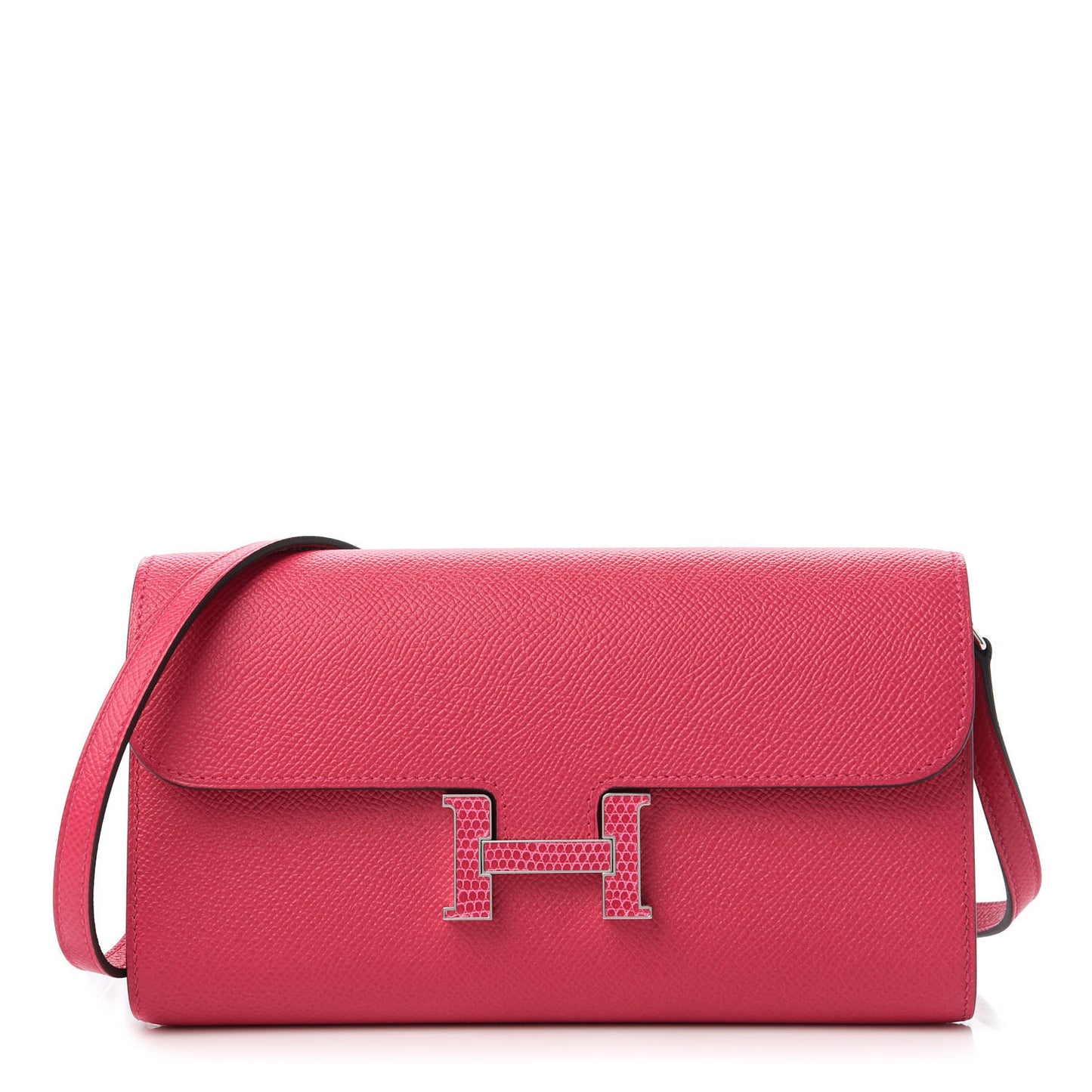 Epsom Lizard Constance Wallet To Go Rose Mexico