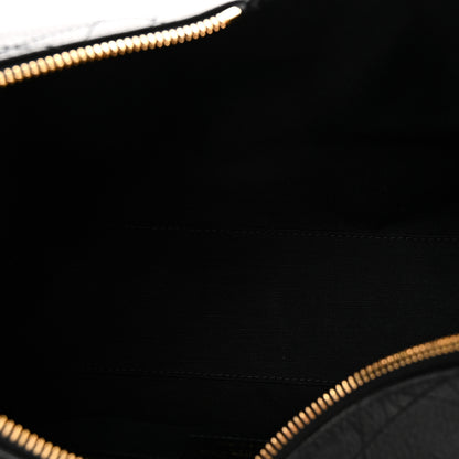 Christian Dior Grained Calfskin Flat Macrocannage Medium Voyage Bag Black 5 of 10