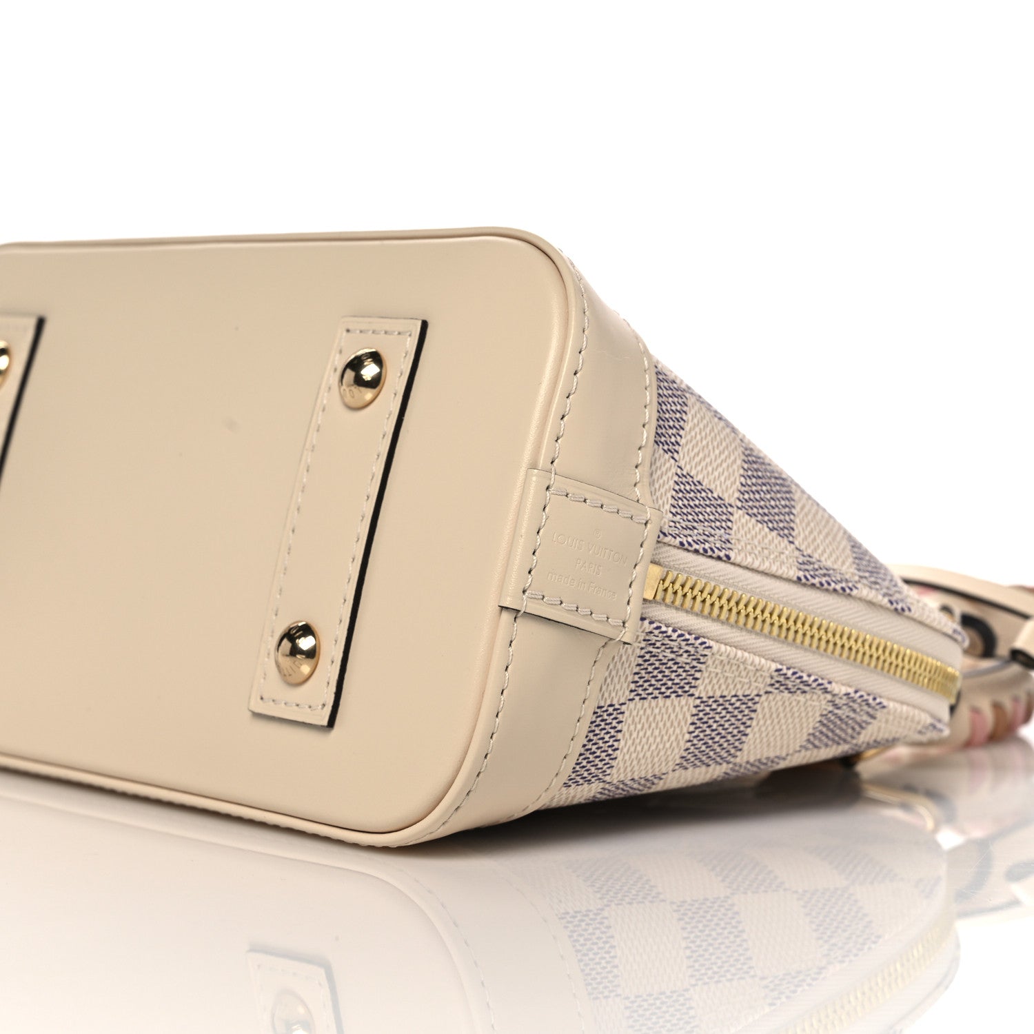 Louis Vuitton Damier Azur Braided Alma BB 7 of 8