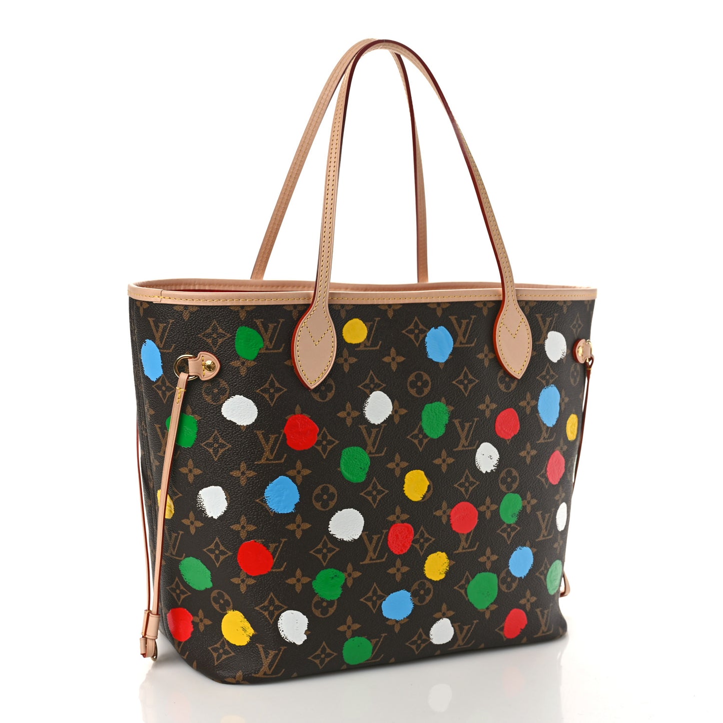 LV X YK Monogram Dots Neverfull MM
