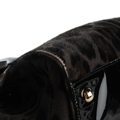 Jimmy Choo Calf Hair Leopard Print Medium Rosalie Satchel 14 of 14