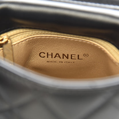 Chanel Lambskin Quilted Side-Packs Black 7 of 13