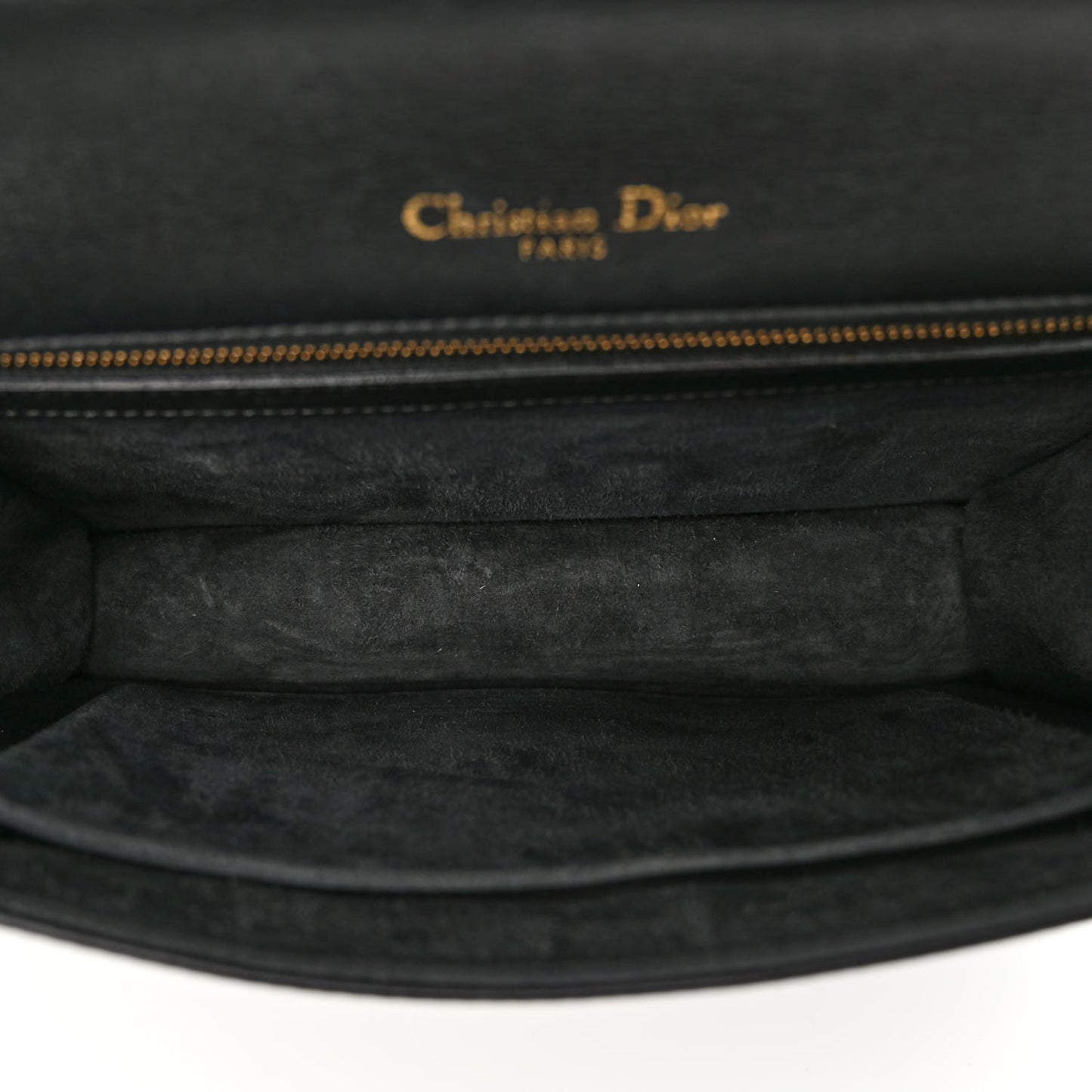 Lambskin Studded Medium Diorama Flap Bag Black