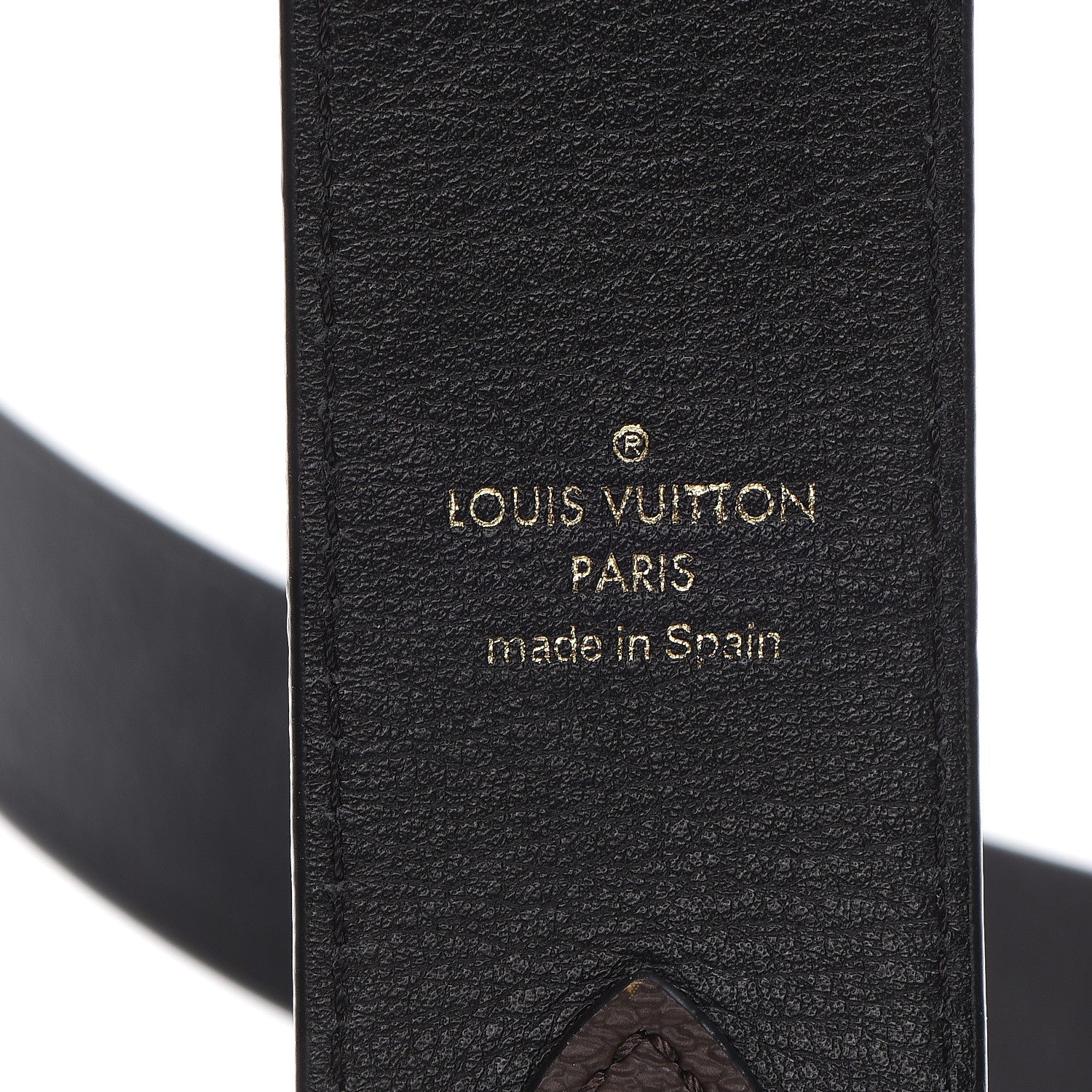 Louis Vuitton Monogram Bandouliere Shoulder Strap Black 3 of 4