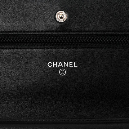 Chanel Caviar Timeless CC Wallet On Chain WOC Black 6 of 12