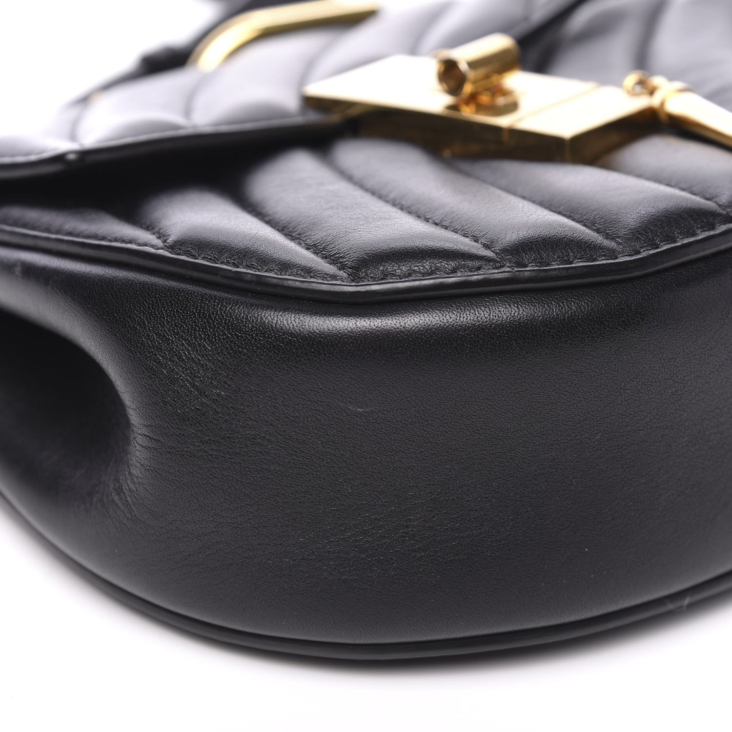Chloe Calfskin Quilted Nano Drew Bijou Shoulder Bag Black 6 of 10
