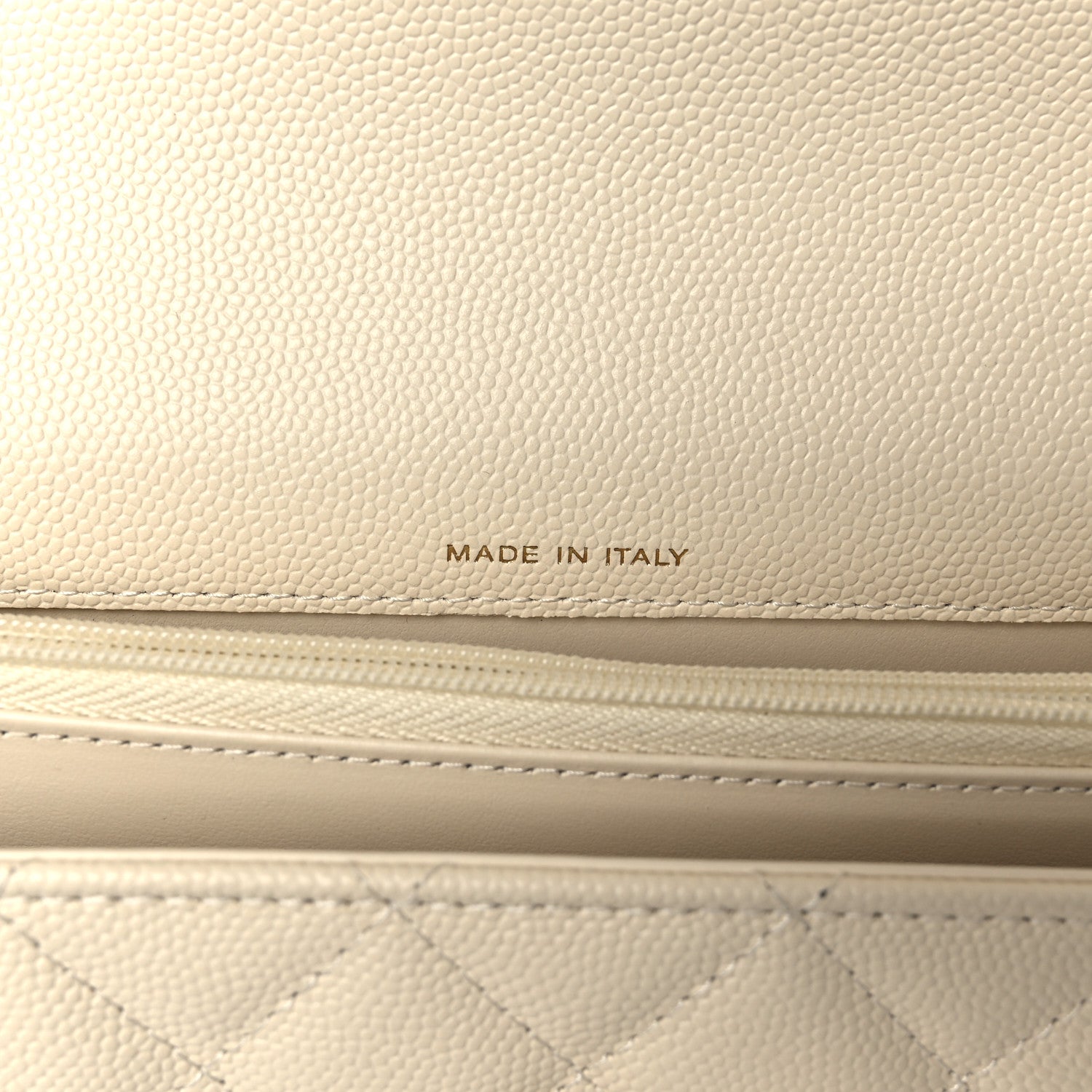 Chanel Caviar Quilted Trendy Handle Clutch With Chain Ecru 7 of 12